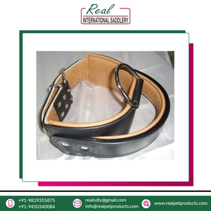 Venta exclusiva de collar de perro de lujo de calidad superior 100% cuero genuino hecho a mano ecológico acolchado enjoyado respetuoso con la piel - Product Image 3