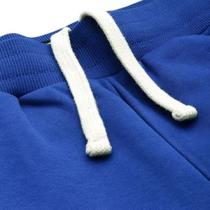 Men's Royal Blue Sweatpants <b>Elastic</b> <b>Waist</b> Casual Joggers Side Pockets Midweight Cotton Knitted Autumn Wear - Product Image 5