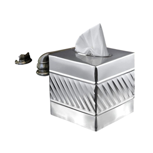 Elegante Caja para Pañuelos de Metal Negro con Tapa de Bambú Natural, Dispensador de Servilletas Ovalado Moderno para Decoración de Escritorio en el Hogar y Hoteles - Product Image 3
