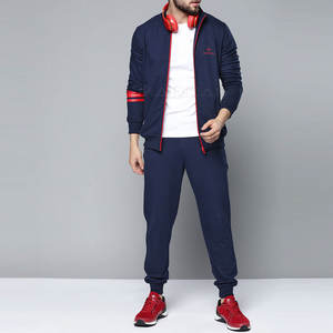 Survêtements de course d'hiver confortables et légers à fermeture éclair complète pour hommes - Product Image 4