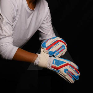 Guantes de portero con logotipo personalizado de etiqueta privada Guantes de portero hechos de cuero genuino más vendidos - Product Image 4