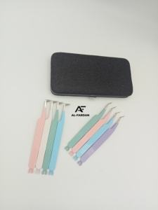 Nuevas pinzas de extensión de pestañas Kitty Icon, colores claros personalizados, bota delgada de 90 grados, diseño CNC, pinzas de volumen de pestañas - Product Image 5