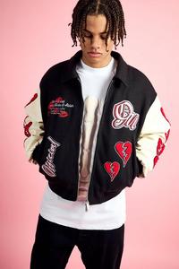 Chaqueta Varsity Acolchada de Invierno Personalizada con MOQ Bajo, Chaqueta de Lana 100% con Logotipo Frontal para Hombre, Resistente al Viento para Exteriores - Product Image 2
