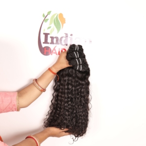 Paquete de Cabello Humano Indio Virgen de la Mejor Calidad 100%, Tejido Rizado, Donante Único, Doble Trama, Sin Procesar, Cutícula Alineada para Exportación - Product Image 5