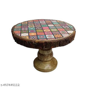 Customised Acacia Wood <b>Rotating</b> Cupcake <b>Cake</b> <b>Stand</b> Display Cupcake Display Tray From India - Product Image 5