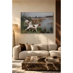 Impression sur toile « Fida Two Pointers Tracking Along the Riverbank » - Product Image 2