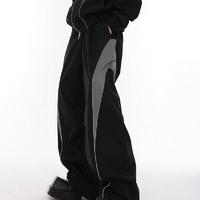 Fabricantes de Conjuntos Deportivos de 2 Piezas para Invierno, Personalizados, con Estampado Sólido, Elásticos, Reflectantes, para Entrenamiento, Running, Chaqueta Cortavientos y Pantalones de Nylon