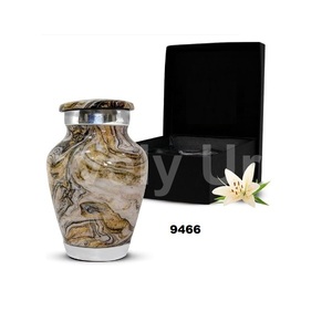 โกศขนาดเล็กสำหรับมนุษย์ขี้เถ้าหินอ่อนโกศใส่ศพพร้อมถุงกำมะหยี่ฟรี - Product Image 1