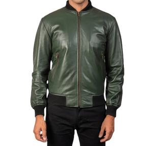 แจ็กเก็ตหนังสำหรับผู้ชายเสื้อแจ็คเก็ตหนังระบายอากาศได้ดีดีไซน์ใหม่ - Product Image 5