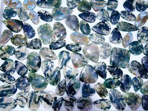 Ágata Musgosa Natural, Piedras Preciosas de Alta Calidad AAA+, Cabujón Suelto de Cuarzo Ágata Musgosa, Forma Mixta Personalizable para Joyería - Product Image 6