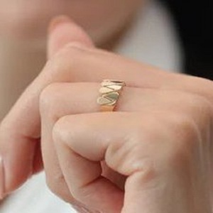 Solide 925 Sterling Silver Unique Design Or Rempli Bague Femmes Fille De Mariage Bague De Fiançailles Fine Bijoux En Argent En Gros En Vrac - Product Image 1