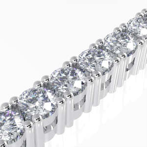 Bracelet tennis en or blanc avec diamants de laboratoire ronds de 4,00 carats - Tendance et inégalé ! - Product Image 5