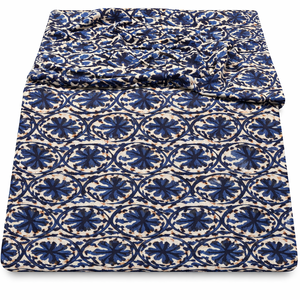 Tissu imprimé Liberty en patchwork mignon, écologique, en coton biologique peigné léger 100% coton, bleu indigo, vente en gros - Product Image 1