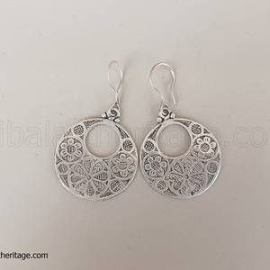 ต่างหู Boho kuchi น้ำหนักเบาเครื่องประดับเงินเยอรมัน - Product Image 1