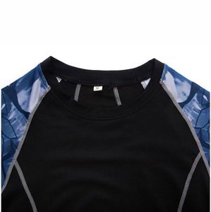Compression Fit Training Shirt Gym Workout Surf <b>Swim</b> UV Wear MMA Rash Guard for Men <b>Long</b> <b>Sleeve</b> Manufactured by Zavi Sports - Product Image 3