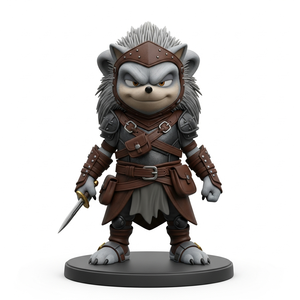 Figurine de hérisson en résine PVC sur mesure, modèle de figurine, ornement de bureau, figurines - Product Image 4