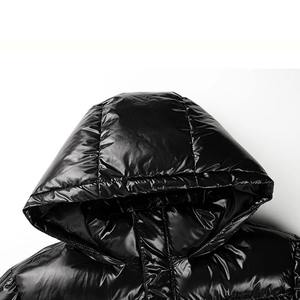 Custom Logo Hooded Puffer <b>Jacket</b> High Quality Quilted Winter Outerwear for Outdoor Sports and Casual Wear - Product Image 4