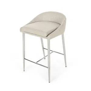 Basit tasarım <span class=keywords><strong>Bar</strong></span> taburesi yüksek kalite Metal tabure fabrika doğrudan satış oturma kullanımı için kumaş koltuk ile <span class=keywords><strong>Bar</strong></span> sandalyesi dışkı - Product Image 3
