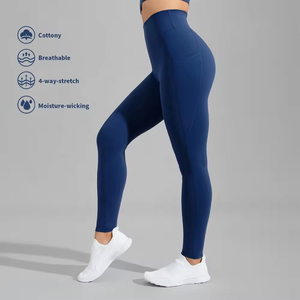 Best Selling Customize Gym <b>Leggings</b> Butt Lifting High Waist Workout Yoga Pants Sports Fitness Women Yoga <b>Leggings</b> With Pocket - Product Image 5