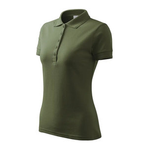 Vente en gros Femme Slim Fit Polo T Shirt Pas Cher Tshirt Couleur Unie Personnalisé Polos Chemise Pour Femmes - Product Image 1