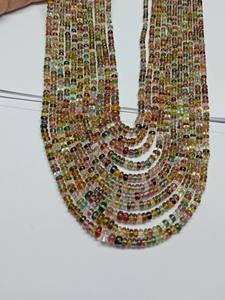 Cuentas Redondas Lisas de Turmalina Natural Multicolor de 2.5mm-5mm, Hebras de Alta Calidad, Multicolor, Certificadas por GAC, Marca M.Y.GEMS - Product Image 4