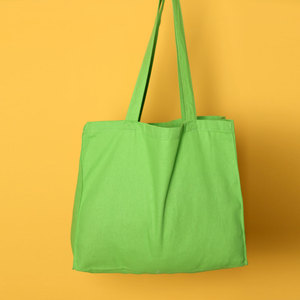 ถุงผ้าฝ้ายธรรมดาที่มีด้ามยาวถุงช้อปปิ้งสำหรับผักและผลไม้ - Product Image 3