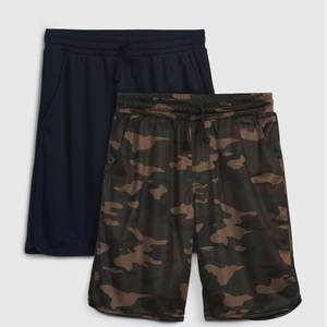 Pantalones cortos de malla para niños, paquete de 2, pantalones cortos de playa, protección solar, pantalones cortos informales para niños y niñas, pantalones cortos suaves y cómodos - Product Image 1