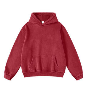Venta Directa de Fábrica, Sudadera con Capucha Lisa con Lavado Ácido y Logotipo Personalizado, Sudadera Básica de Algodón Mezclado de la Mejor Calidad a Precio Económico para Hombre - Product Image 1