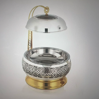 Plat à friture en métal décoratif de haute qualité dernière arrivée pour la fête et l'événement servant des aliments équipement de maintien de réchauffement direct inde