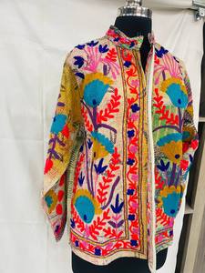 Hot Sale Embroidery Jacket Handmade Quilted Jacket for Women Boho Beachwear Stylish <b>Festival</b> Wear Unique Gift for Her Free Edge - Product Image 4