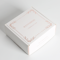 Boîte d'emballage en papier de haute qualité personnalisée à la mode avec flacons d'éponge longue conception de feuilles ouvertes vernis à ongles boîte ouverte de mode à la mode