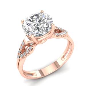 Anillo de compromiso de diamante certificado REYES IGI hecho a medida 14K oro blanco sólido regalo de aniversario de boda joyería hecha a mano para mujer - Product Image 4