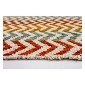 พรมนักวิ่งผ้าฝ้ายทอมือสไตล์ kilim แบบทันสมัยสินค้าใช้ในบ้านที่สามารถซักได้ตามต้องการ - Product Image 2