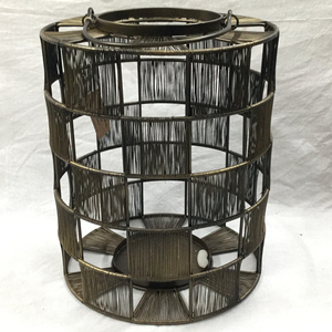 Linterna redonda de latón antiguo, decoración del hogar de alta calidad con diseño de cuadros, portavelas de hierro y Metal hecho a mano para Navidad - Product Image 1