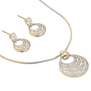 Collier pendentif rond prêt pour la fête - Product Image 2