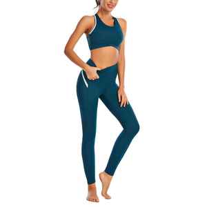 Conjuntos de Yoga de ropa deportiva con logotipo personalizado al por mayor, ropa de entrenamiento, ropa de talla grande para mujer - Product Image 3