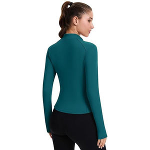 Chaqueta Deportiva Flexible para Mujer, Cierre Completo, Ligera, Elástica, para Yoga, Top Deportivo de Nailon y Elastano Suave - Product Image 5