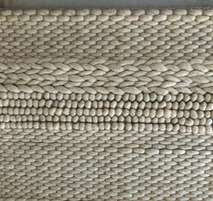 Trực Tiếp Từ Nhà Máy Sang Trọng Ấn Độ Len Dệt Tay Đa Kết Cấu Sọc Dày Thảm Cho Trong Nhà Sử Dụng Phong Cách Hiện Đại Cho Nhà Bạn - Product Image 1