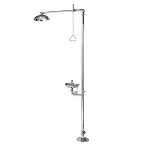 Estación Combinada de Ducha de Emergencia y <span class=keywords><strong>Lavaojos</strong></span> con Señalización para Seguridad en el Lugar de Trabajo - Product Image 4