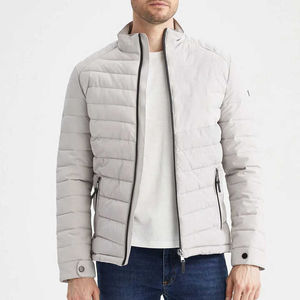 Chaqueta acolchada cálida de invierno con estampado completo personalizada OEM, chaqueta acolchada gruesa de doble cara Reversible para hombres - Product Image 1