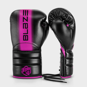 Los mejores guantes de entrenamiento de encaje de cuero de vaca 12oz 14oz 16oz para Muay Thai Sparring Kickboxing Boxeo Punzonado Trabajo para artes marciales - Product Image 2