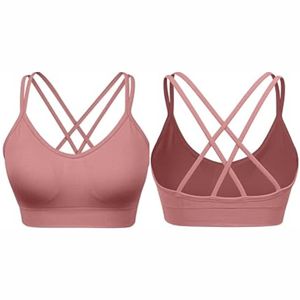 Suministro de fábrica Sujetador deportivo ligero y cómodo para mujer Diseño personalizado Sujetador de compresión de Yoga de talla grande Posición del logotipo frontal - Product Image 1