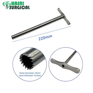 Trephine manuelle visuelle en acier inoxydable de qualité supérieure 15 mm et 13,4 mm, endoscopie transforaminaire, instruments chirurgicaux endoscopiques - Product Image 1