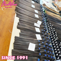 Extensions de cheveux humains vierges indiens bruts non traités, super double drawn, qualité 9A-12A, sans nœuds, sans perte de cheveux