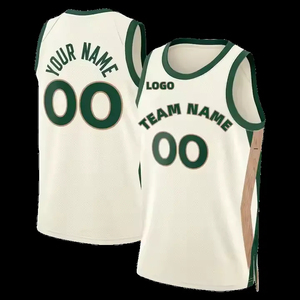 Dernier maillot de basket-ball personnalisé vert noir blanc couleur avec logo de broderie et uniforme 00 Tatum pressé à chaud pour la saison estivale - Product Image 6