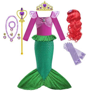 Small Siren Child Costume with Wig - Product Image 1
