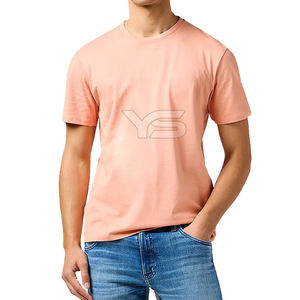 T-Shirt Homme Décontracté 100% Coton Biologique 220 Grammes Léger Couleur Solide Unique Design de Mode Sérigraphie en Soie - Product Image 4