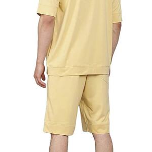 Offre Spéciale produit nouveauté hommes été à manches courtes t-shirts et shorts double ensemble contraste couleur hommes jumeaux ensembles pour adultes OEM - Product Image 5