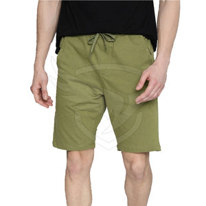 Pantalones Cortos para Hombre Más Vendidos, 100% Algodón, Sólidos, de Secado Rápido, con Cierre de Cordón, Novedad, Ropa Casual - Product Image 1