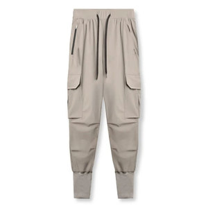 Pantalones Cargo Casuales de Algodón y Poliéster Personalizados OEM de Última Moda, Transpirables, de Alta Calidad, con Cintura Elástica, Tela de Lona para Hombre - Product Image 1